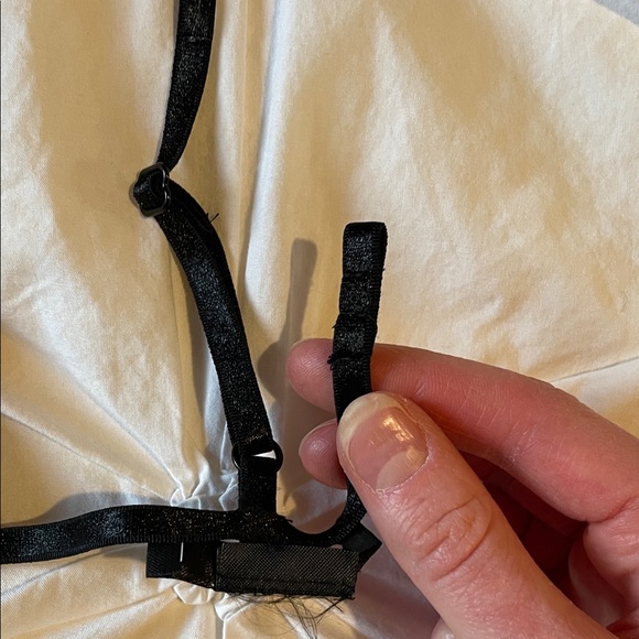 Zara Black Sequin Triangle Bralette - Women Intimates - Picture 3 of 4